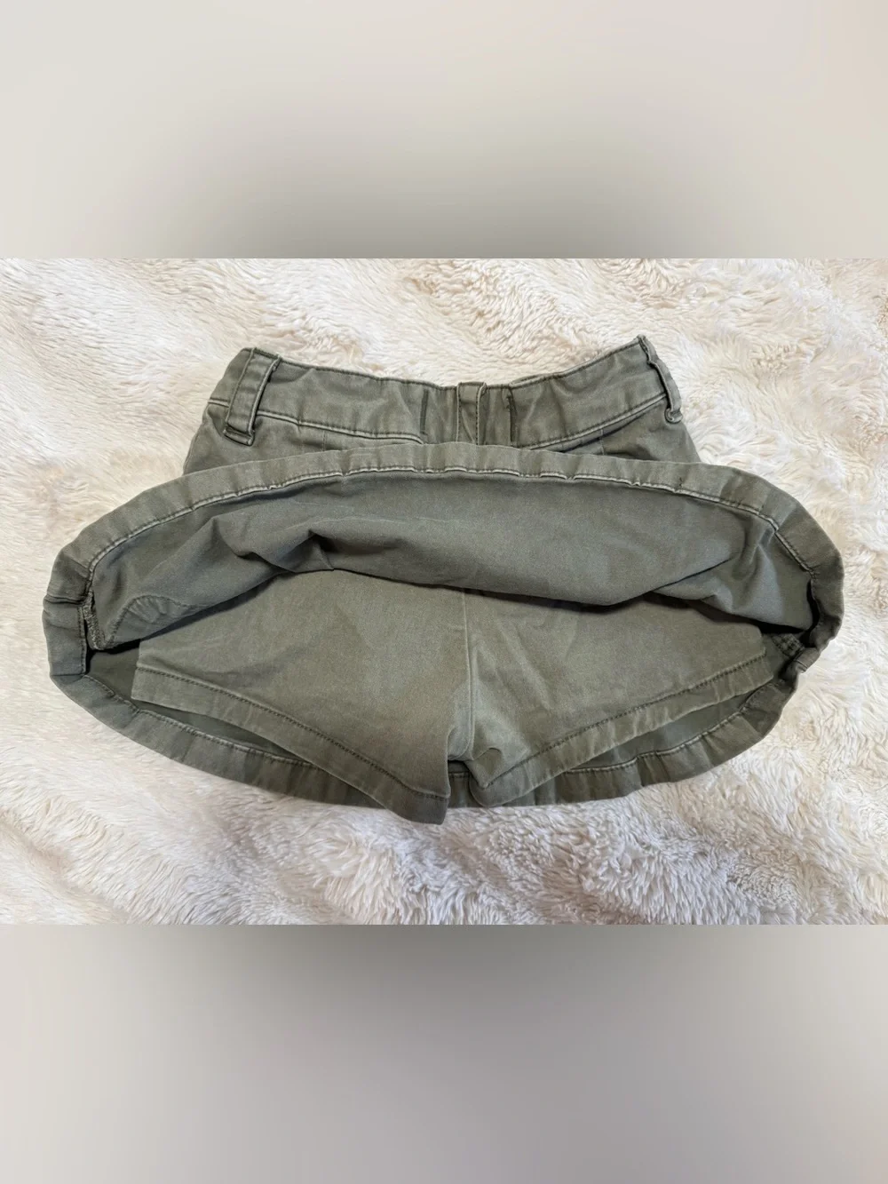abercrombie kids Olive Cargo Mini Skirt